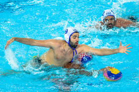 دیدار واترپلو تیم‌های ایران و اندونزی